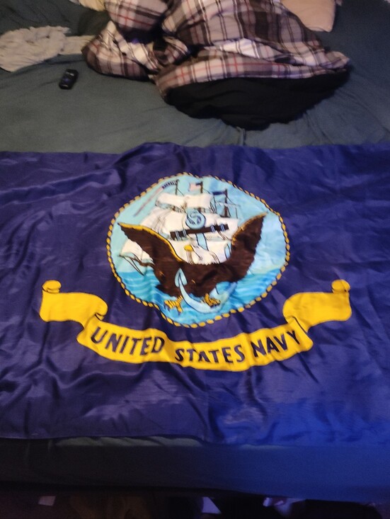 Other - United States Navy Blue Emblem Bedding Throw